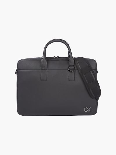 Calvin Klein Táskák & Kiegészítők HU283675 | Calvin Klein Enamel Férfi Laptop Táska Fekete